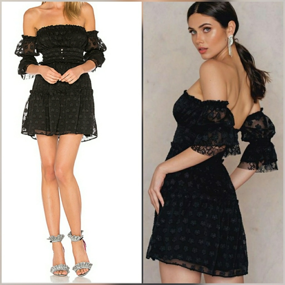 🚫SOLD🚫NWT FL&L OFF SHOULDER MINI DRESS - Picture 1 of 8